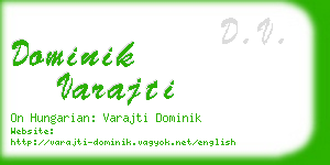 dominik varajti business card